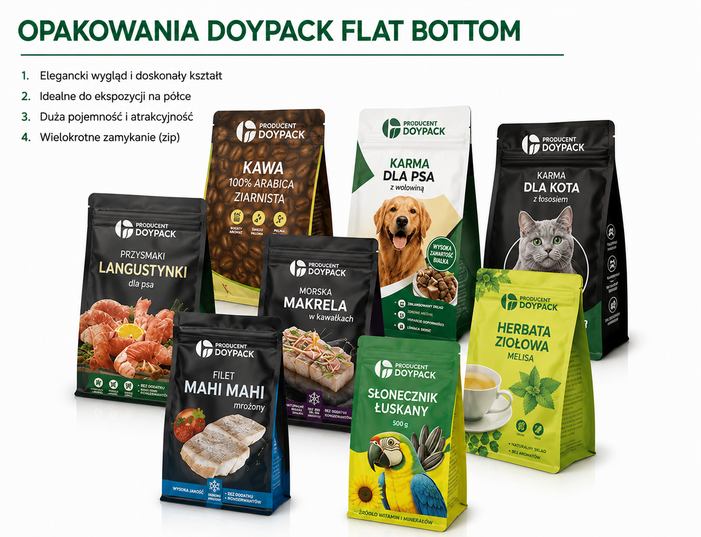 Opakowania flat bottom Polska - producent